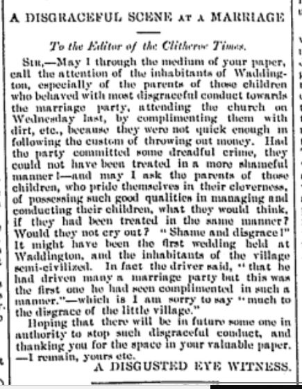 24-4-1893 Wedding furore